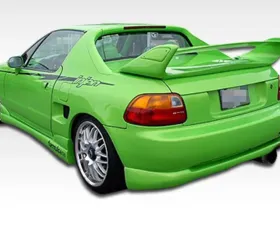 1993-1997 Honda Del Sol Duraflex Type M Rear Lip Under Spoiler Air Dam - 1 Piece
