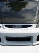 1996-1998 Honda Civic Carbon Creations OEM Look Hood - 1 Piece                                     - 101709 - Image 9