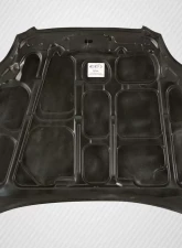 1996-1998 Honda Civic Carbon Creations OEM Look Hood - 1 Piece                                     - 101709 - Image 9