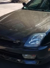 1997-2001 Honda Prelude Carbon Creations OEM Look Hood - 1 Piece                                     - 101908 - Image 2