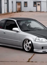 1999-2000 Honda Civic Carbon Creations Dritech OEM Look Hood - 1 Piece                                     - 102066 - Image 3