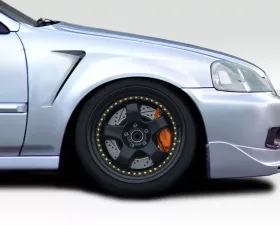 1999-2000 Honda Civic Duraflex F-1 Fenders - 2 Piece
