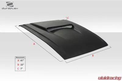 Universal Duraflex Spyder 2 Hood Scoop - 1 Piece - 102210