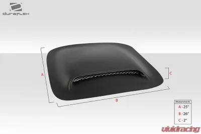 Universal Duraflex Hood / Roof Scoop Type 2 - 1 Piece - 102215