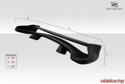 Universal Duraflex Vader Wing Trunk Lid Spoiler - 1 Piece - 102217