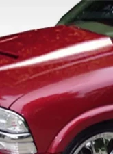 1994-2004 Chevrolet S-10 1995-2004 Blazer 1994-2004 Sonoma 1995-2001 Jimmy 1998-2000 Envoy Duraflex Ram Air Hood - 1 Piece                                     - 103018 - Image 6