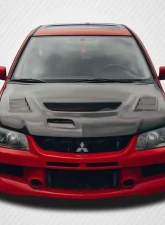 2003-2006 Mitsubishi Lancer Evolution 8 9 Carbon Creations C-1 Hood - 1 Piece                                     - 103203 - Image 7