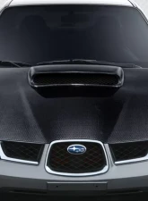 2006-2007 Subaru Impreza WRX STI Carbon Creations STI Look Hood - 1 Piece                                     - 103413 - Image 5