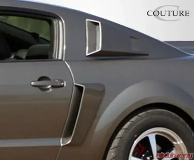 2005-2009 Ford Mustang Couture Urethane CVX Window Scoop Louvers - 2 Piece - 104797