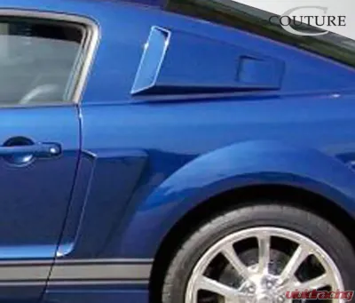 2005-2009 Ford Mustang Couture Urethane CVX Window Scoop Louvers - 2 Piece - 104797