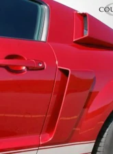 2005-2009 Ford Mustang Couture Urethane CVX Window Scoop Louvers - 2 Piece                                     - 104797 - Image 7