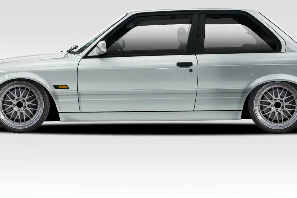 1984-1991 BMW 3 Series E30 2DR Duraflex M-Tech Side Skirts Rocker Panels - 2 Piece - 105046