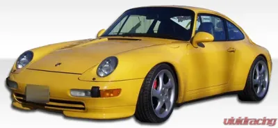 1995-1998 Porsche 993 Carrera C2 C4 Targa Duraflex RS Look Front Add Ons Spat Bumper Extensions - 2 Piece - 105102