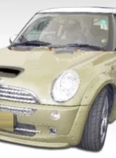 2002-2006 Mini Cooper / Cooper S R50 R53 2005-2008 Cooper convertible R52 Duraflex MS-R Fender Flares - 6 Piece                                     - 105423 - Image 9