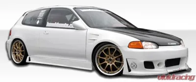 1992-1995 Honda Civic HB Duraflex B-2 Side Skirts Rocker Panels - 2 Piece - 105544