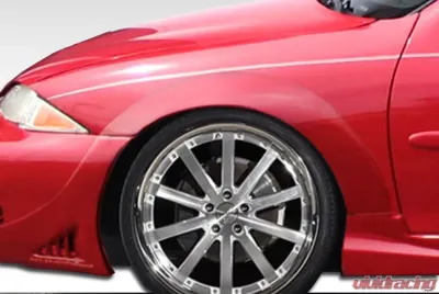 1995-1999 Chevrolet Cavalier 2DR Duraflex Millennium Wide Body Front Fender Flares - 2 Piece (S) - 105643