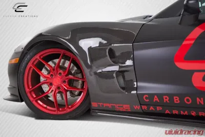 2005-2013 Chevrolet Corvette C6 Carbon Creations ZR Edition Front Fenders - 2 Piece - 105774