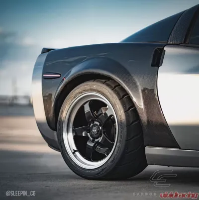 2005-2013 Chevrolet Corvette C6 Carbon Creations ZR Edition Rear Fenders - 2 Piece - 105776