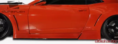 2010-2015 Chevrolet Camaro Duraflex Circuit Wide Body Side Skirts Rocker Panels - 2 Piece - 105815