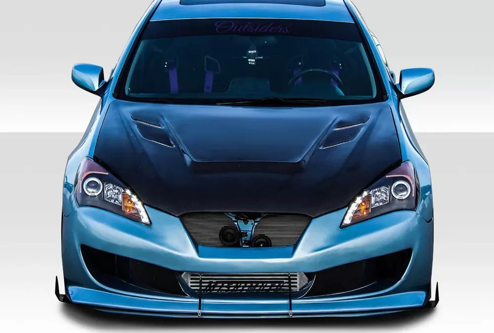 2010-2012 Hyundai Genesis Coupe 2DR Duraflex Circuit Front Bumper Cover - 1 Piece - 105828