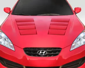 2010-2012 Hyundai Genesis Coupe 2DR Duraflex Circuit Hood - 1 Piece