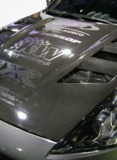 2009-2020 Nissan 370Z Z34 Carbon Creations Circuit Hood - 1 Piece                                     - 105852 - Image 3