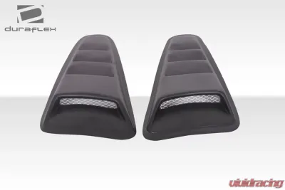 2010-2014 Ford Mustang Duraflex Circuit Window Scoop Louvers - 2 Piece - 105867