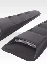 2010-2014 Ford Mustang Duraflex Circuit Window Scoop Louvers - 2 Piece                                     - 105867 - Image 4