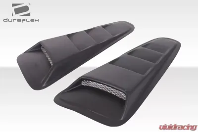 2010-2014 Ford Mustang Duraflex Circuit Window Scoop Louvers - 2 Piece - 105867