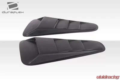2010-2014 Ford Mustang Duraflex Circuit Window Scoop Louvers - 2 Piece - 105867