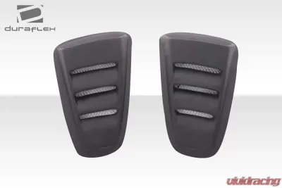 2010-2014 Ford Mustang Duraflex Circuit Window Scoop Louvers - 2 Piece - 105867
