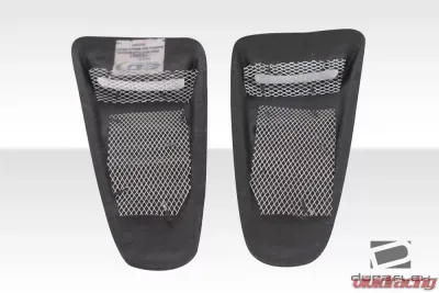 2010-2014 Ford Mustang Duraflex Circuit Window Scoop Louvers - 2 Piece - 105867