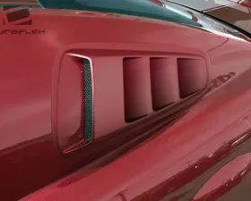 2010-2014 Ford Mustang Duraflex Circuit Window Scoop Louvers - 2 Piece