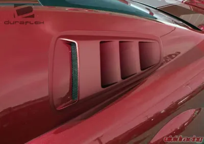 2010-2014 Ford Mustang Duraflex Circuit Window Scoop Louvers - 2 Piece - 105867