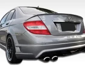 2008-2014 Mercedes C Class W204 Duraflex W-1 Rear Bumper Cover - 1 Piece