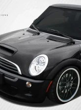 2002-2006 Mini Cooper / Cooper S R50 R53 2005-2008 Cooper convertible R52 Carbon Creations OEM Look Hood - 1 Piece                                     - 106323 - Image 2