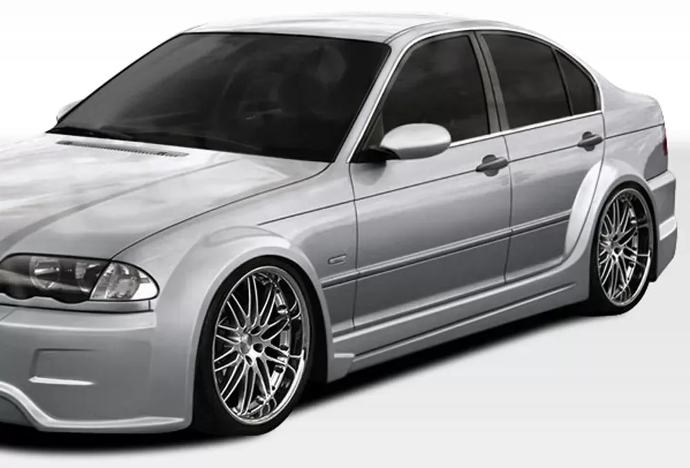 1999-2005 BMW 3 Series E46 4DR Duraflex I-Design Wide Body Side Skirts Rocker Panels - 2 Piece - 106512