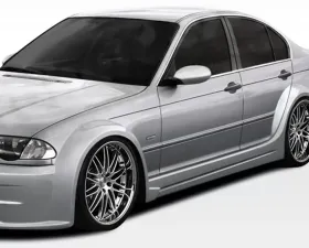 1999-2005 BMW 3 Series E46 4DR Duraflex I-Design Wide Body Side Skirts Rocker Panels - 2 Piece