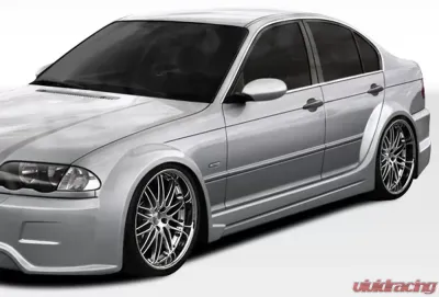 1999-2005 BMW 3 Series E46 4DR Duraflex I-Design Wide Body Side Skirts Rocker Panels - 2 Piece - 106512