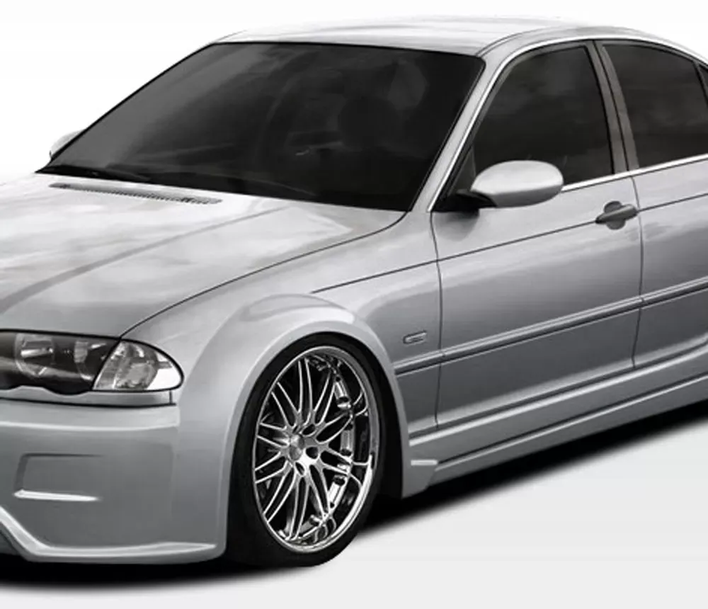 1999-2005 BMW 3 Series E46 4DR Duraflex I-Design Wide Body Front Fender Flares - 2 Piece - 106514