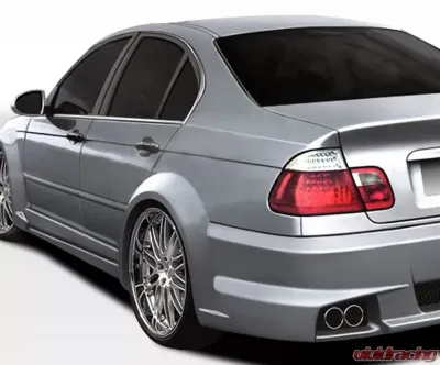 1999-2005 BMW 3 Series E46 4DR Duraflex I-Design Wide Body Rear Fender Flares - 2 Piece - 106515