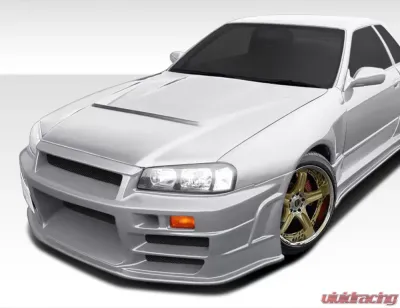 1989-1994 Nissan Skyline 2DR R32 Duraflex R324 Conversion Front Bumper Cover - 1 Piece - 106600