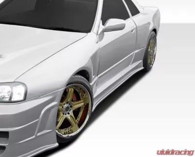 1989-1994 Nissan Skyline 2DR R32 Duraflex R324 Conversion Side Skirts Rocker Panels - 2 Piece - 106601