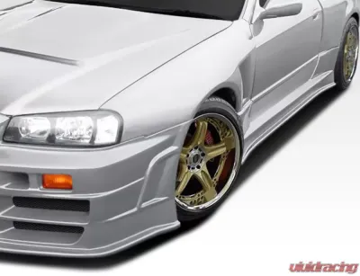 1989-1994 Nissan Skyline 2DR R32 Duraflex R324 Conversion Front Fenders - 2 Piece - 106603