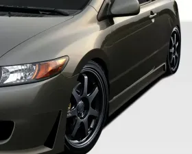 2006-2011 Honda Civic 2DR Duraflex B-2 Side Skirts Rocker Panels - 2 Piece