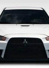 2008-2017 Mitsubishi Lancer Duraflex Evo X Look Front Bumper Cover - 1 Piece                                     - 106953 - Image 6