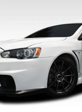 2008-2017 Mitsubishi Lancer Duraflex Evo X Look Front Bumper Cover - 1 Piece                                     - 106953 - Image 2