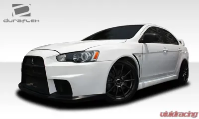 2008-2017 Mitsubishi Lancer Duraflex Evo X Look Front Bumper Cover - 1 Piece - 106953