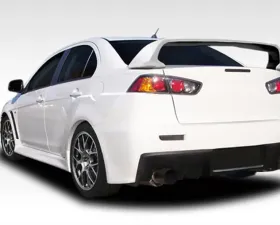 2008-2017 Mitsubishi Lancer Duraflex Evo X Look Rear Bumper Cover - 1 Piece