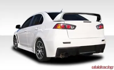 2008-2017 Mitsubishi Lancer Duraflex Evo X Look Rear Bumper Cover - 1 Piece - 106955